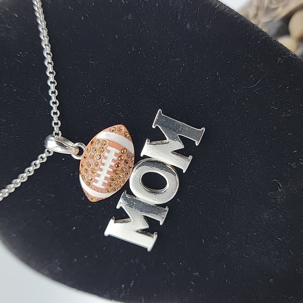MOM Football necklace